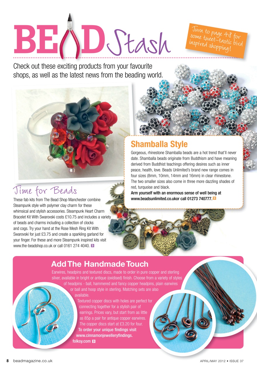 Bead & Jewellery Magazine Preview Pages
