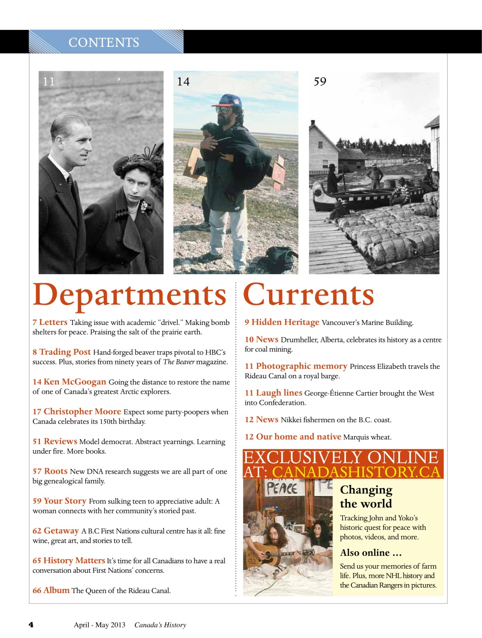 Canada's History Preview Pages