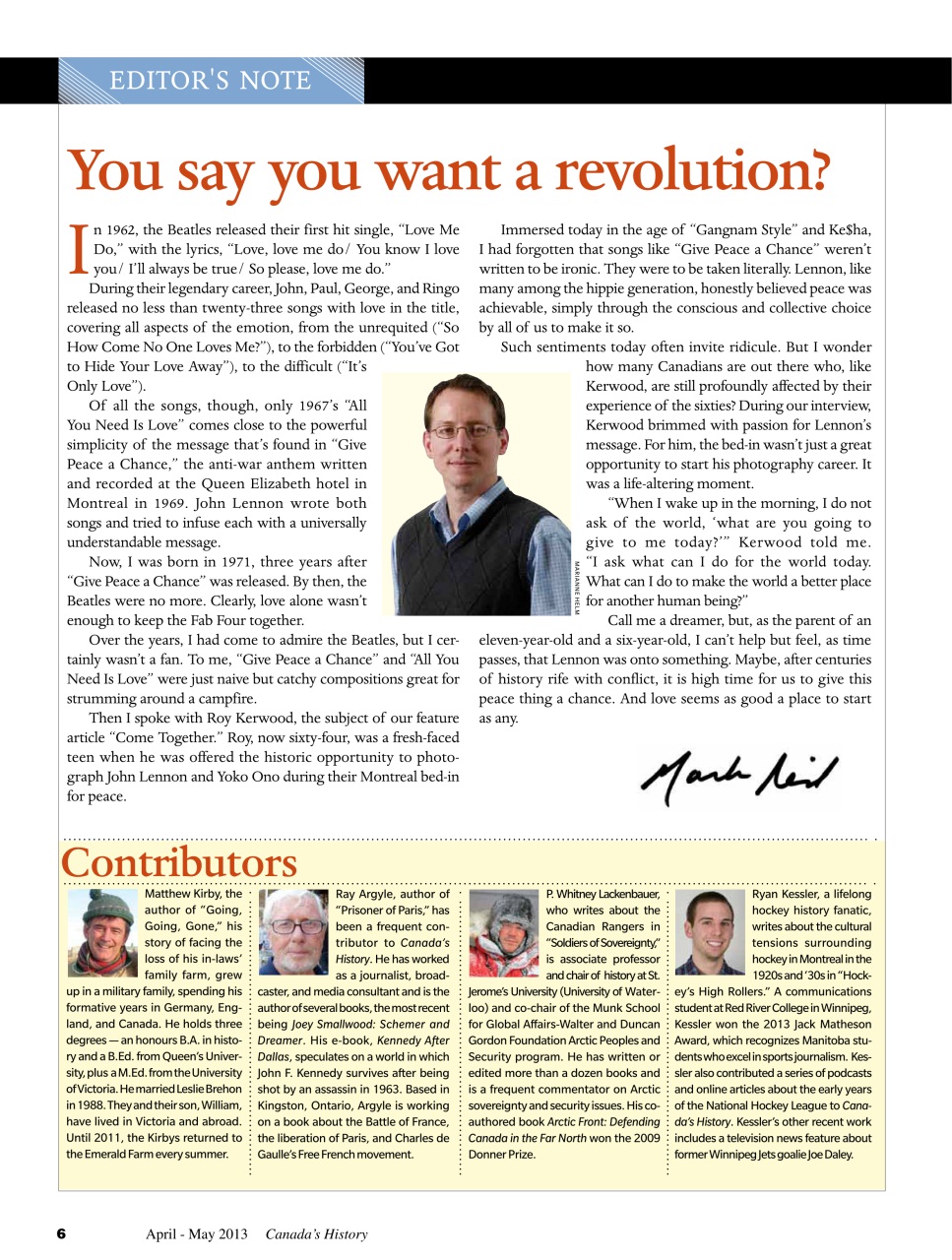 Canada's History Preview Pages