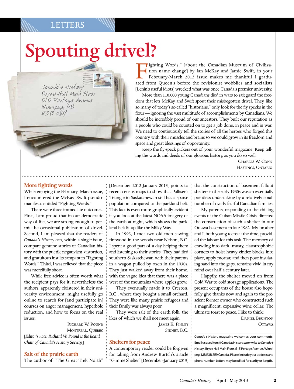 Canada's History Preview Pages