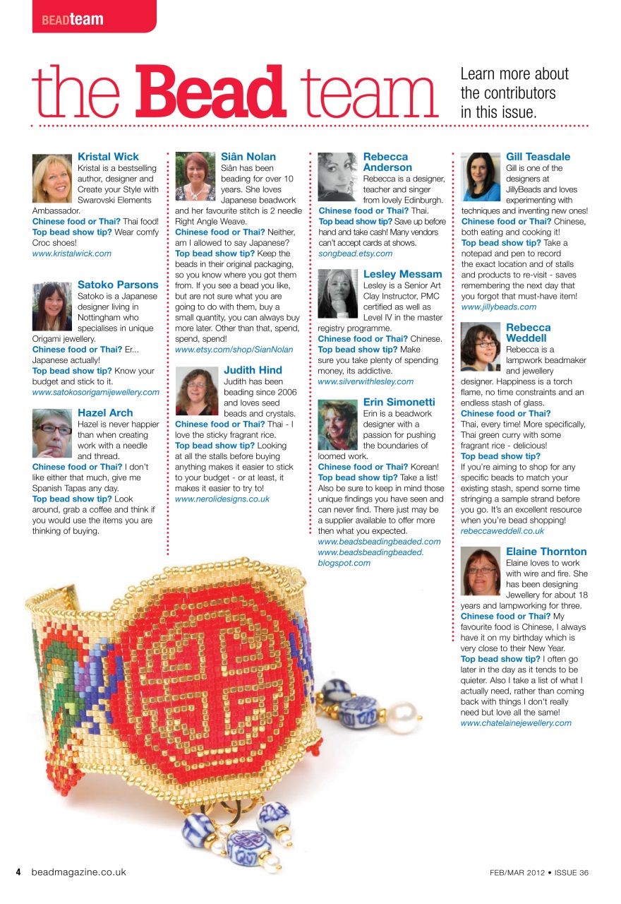 Bead & Jewellery Magazine Preview Pages