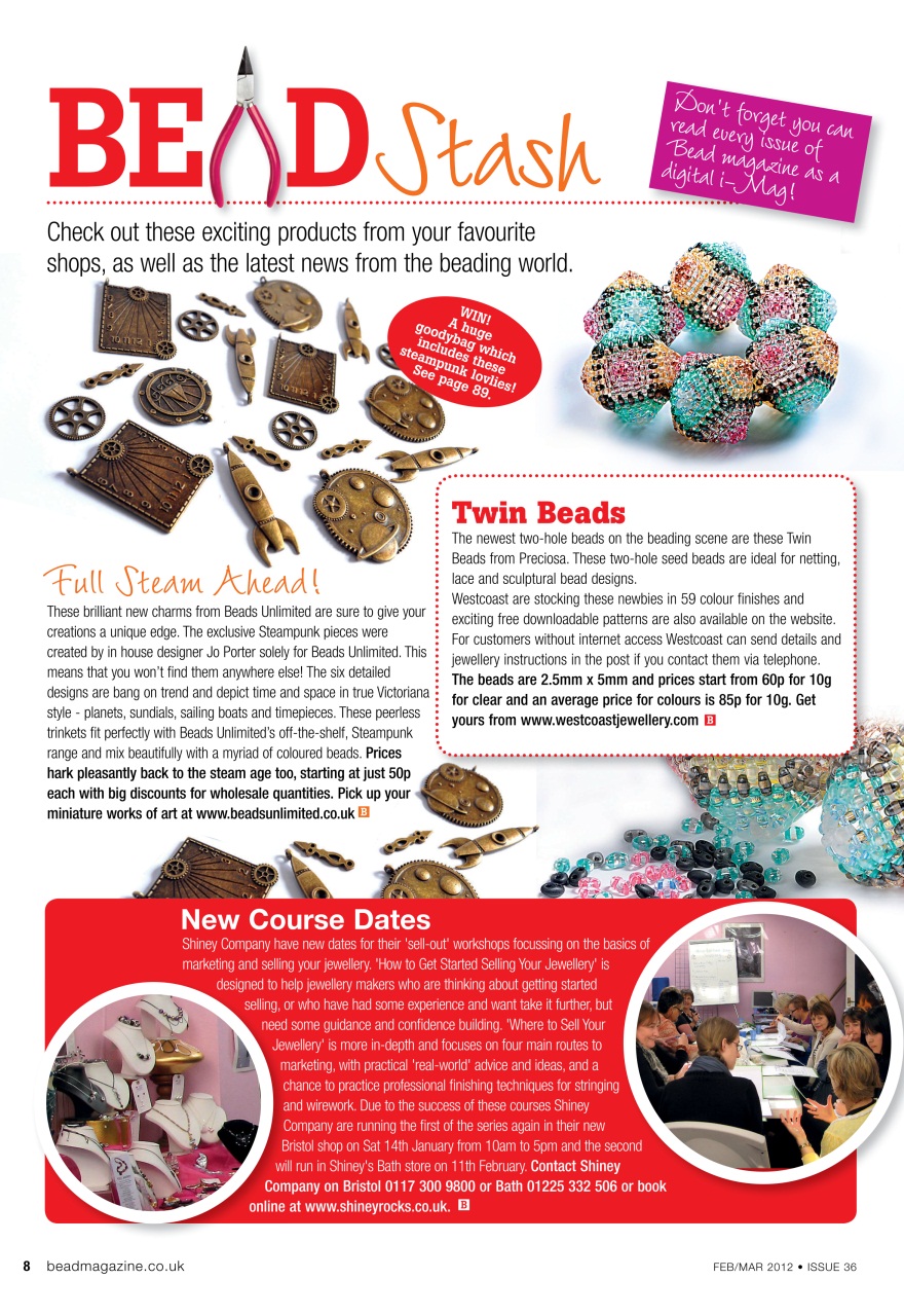 Bead & Jewellery Magazine Preview Pages