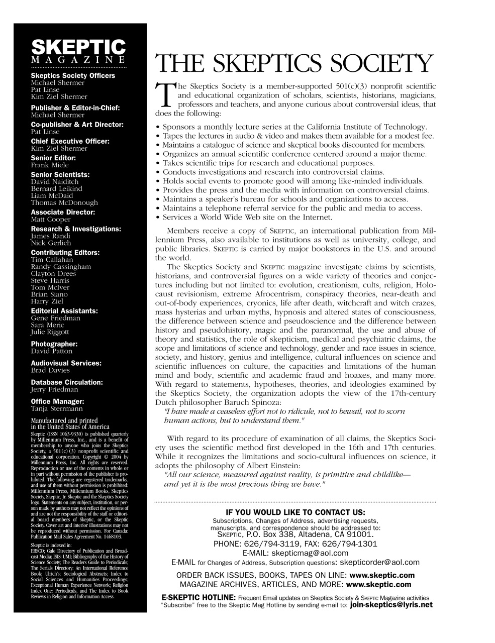 Skeptic Preview Pages