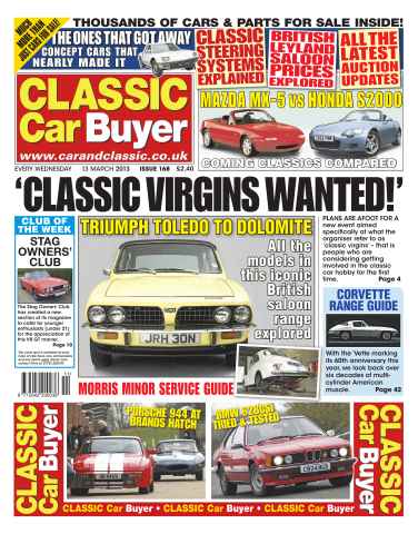 Classic Car Buyer issue CCB March 13 2013 NEW