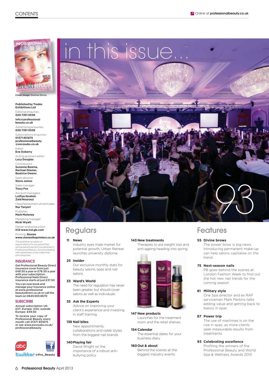 Professional Beauty Preview Pages