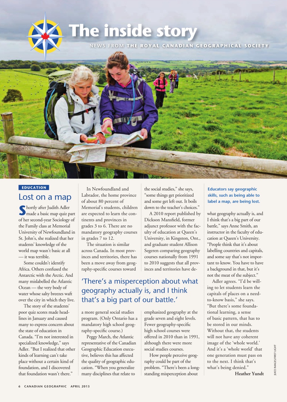 Canadian Geographic Preview Pages