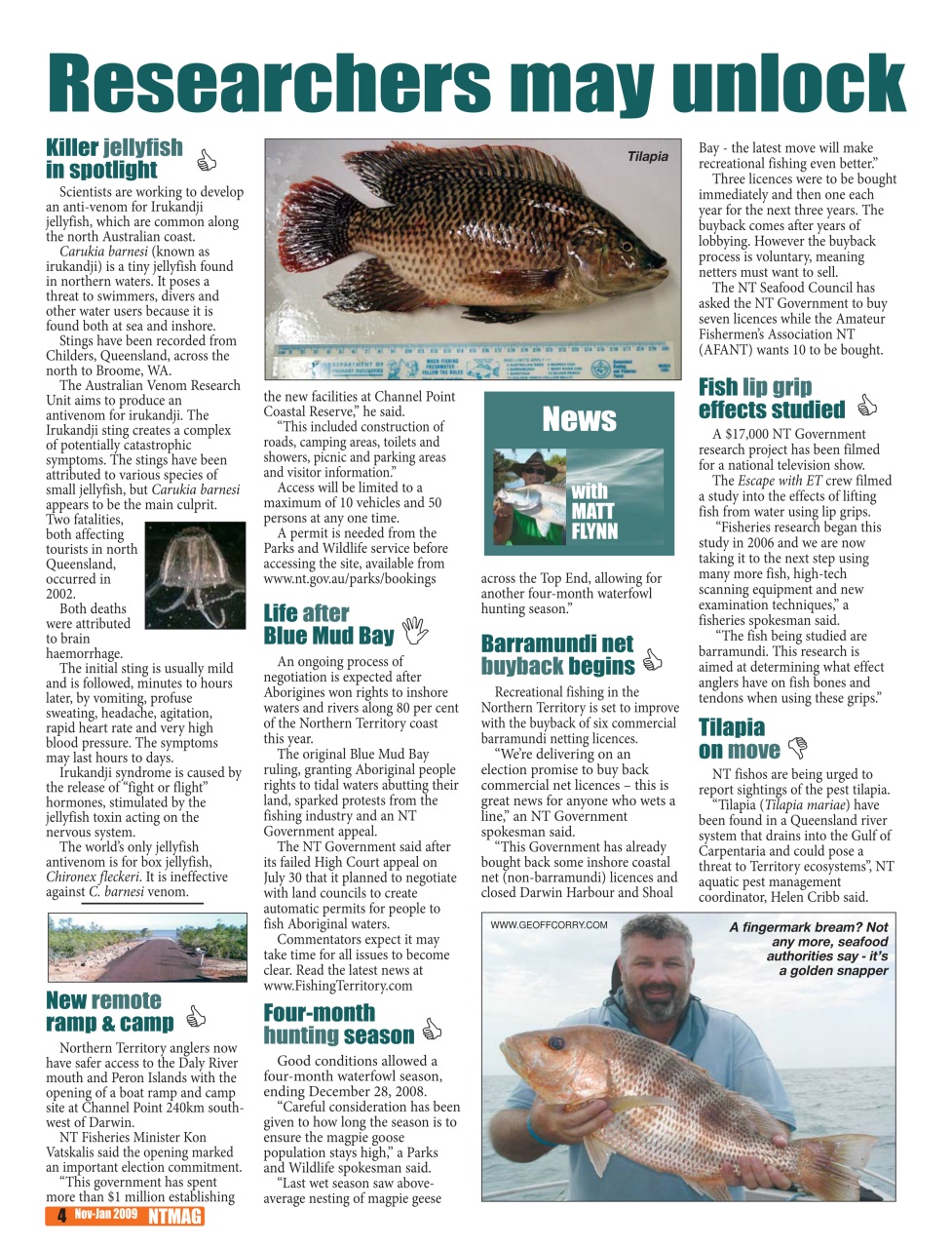 North Australian Fishing and Outdoors Magazine Preview Pages