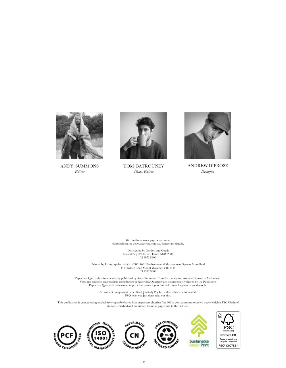 Paper Sea Quarterly Preview Pages