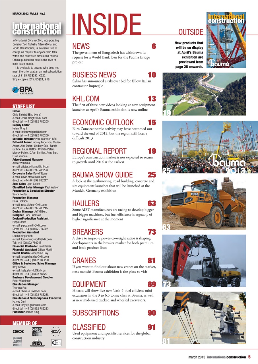 International Construction Preview Pages