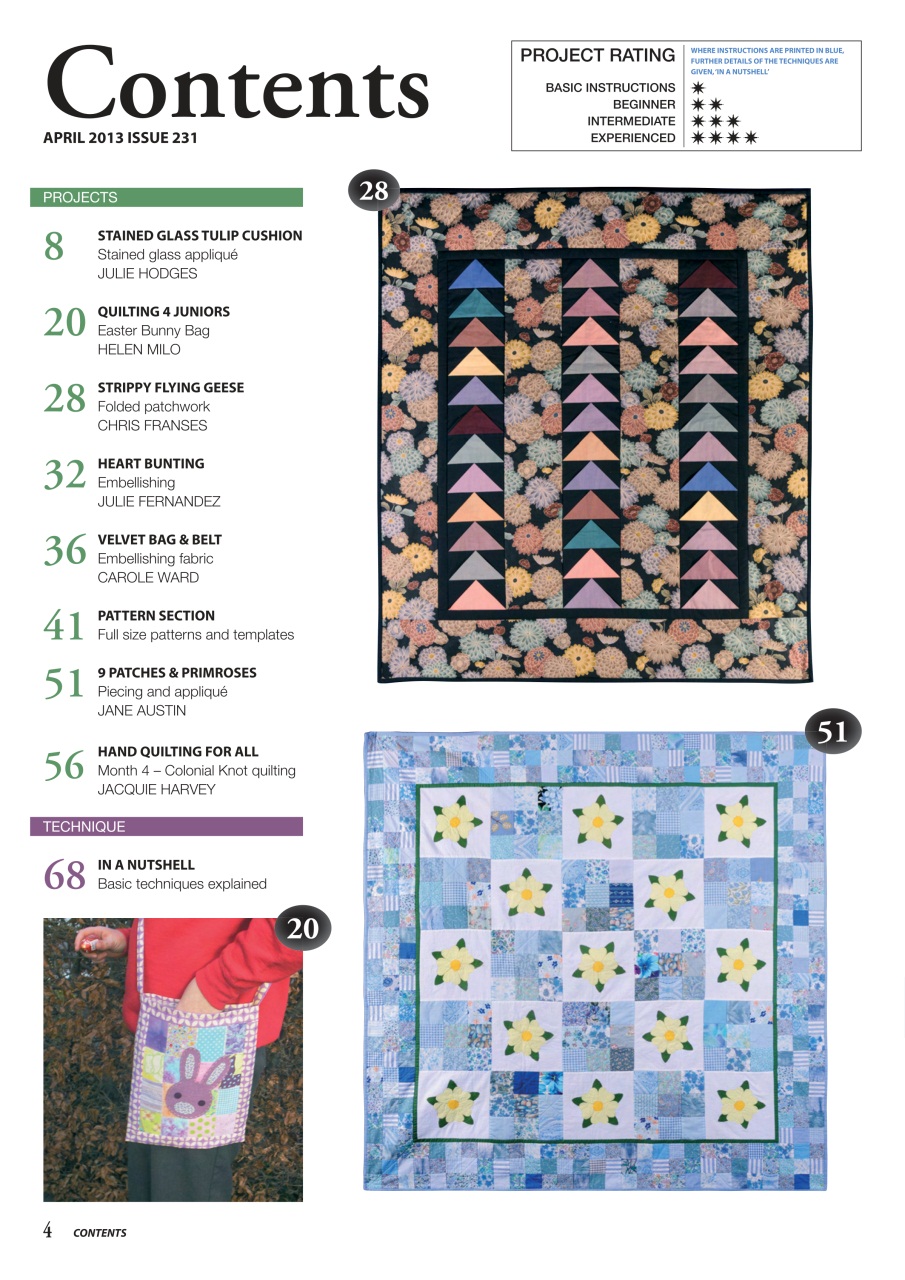 Patchwork and Quilting Preview Pages