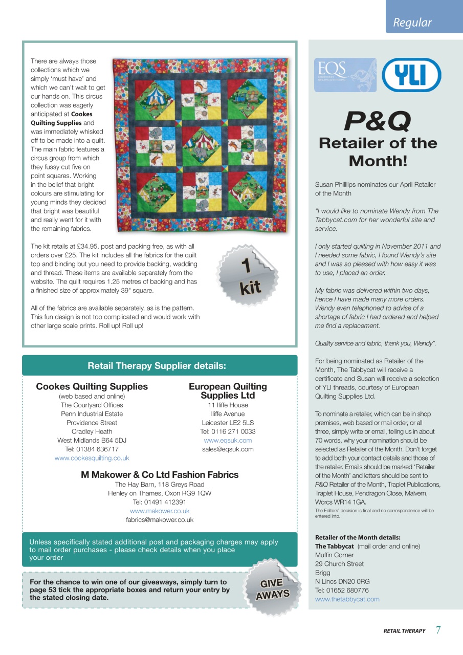 Patchwork and Quilting Preview Pages