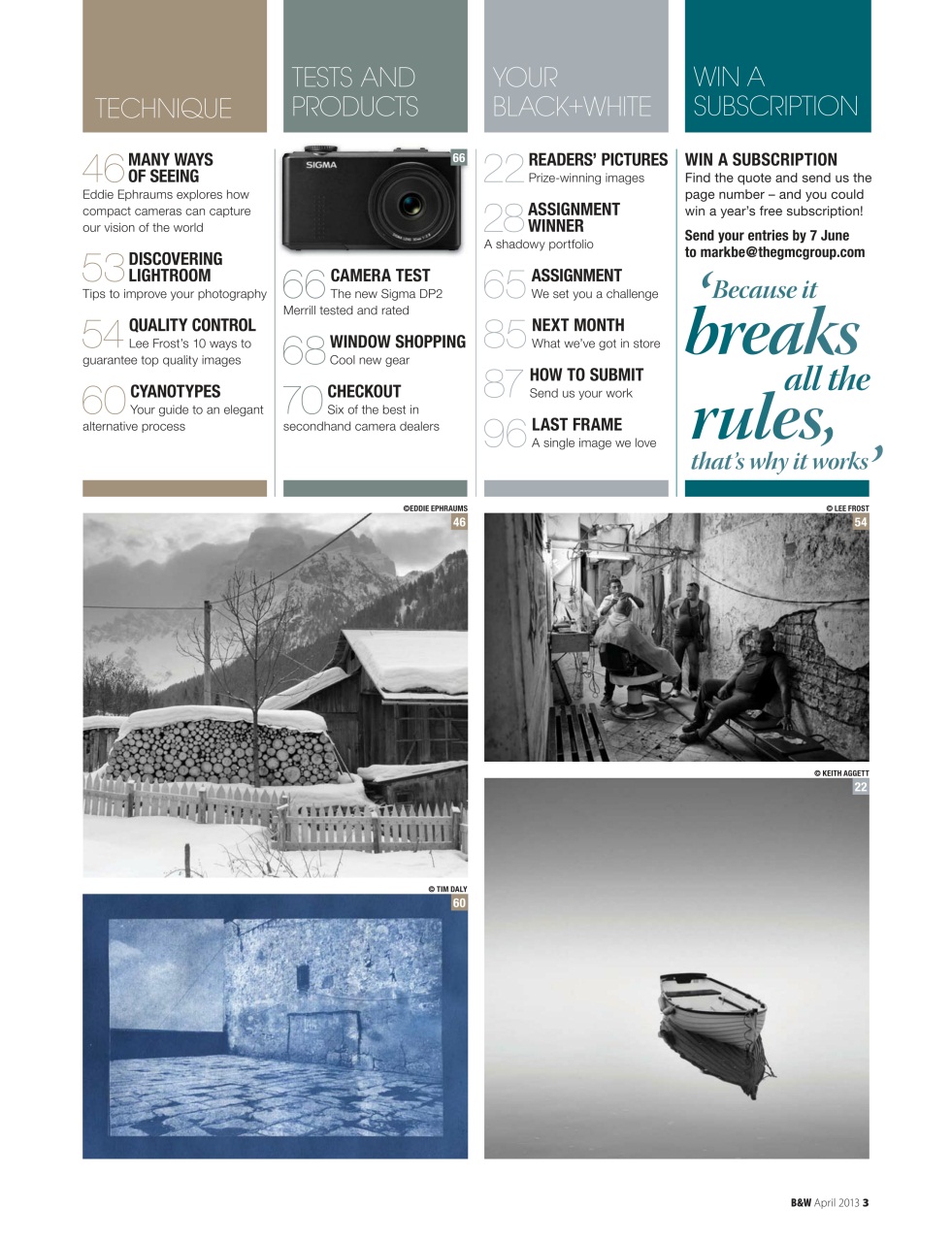 Black+White Photography Preview Pages