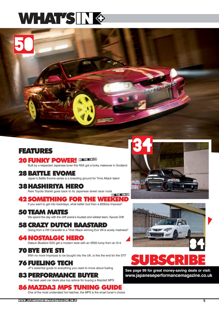 Japanese Performance Preview Pages