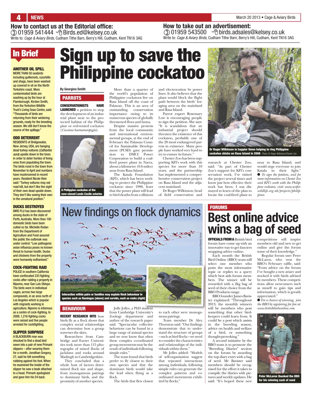 Cage & Aviary Birds Preview Pages