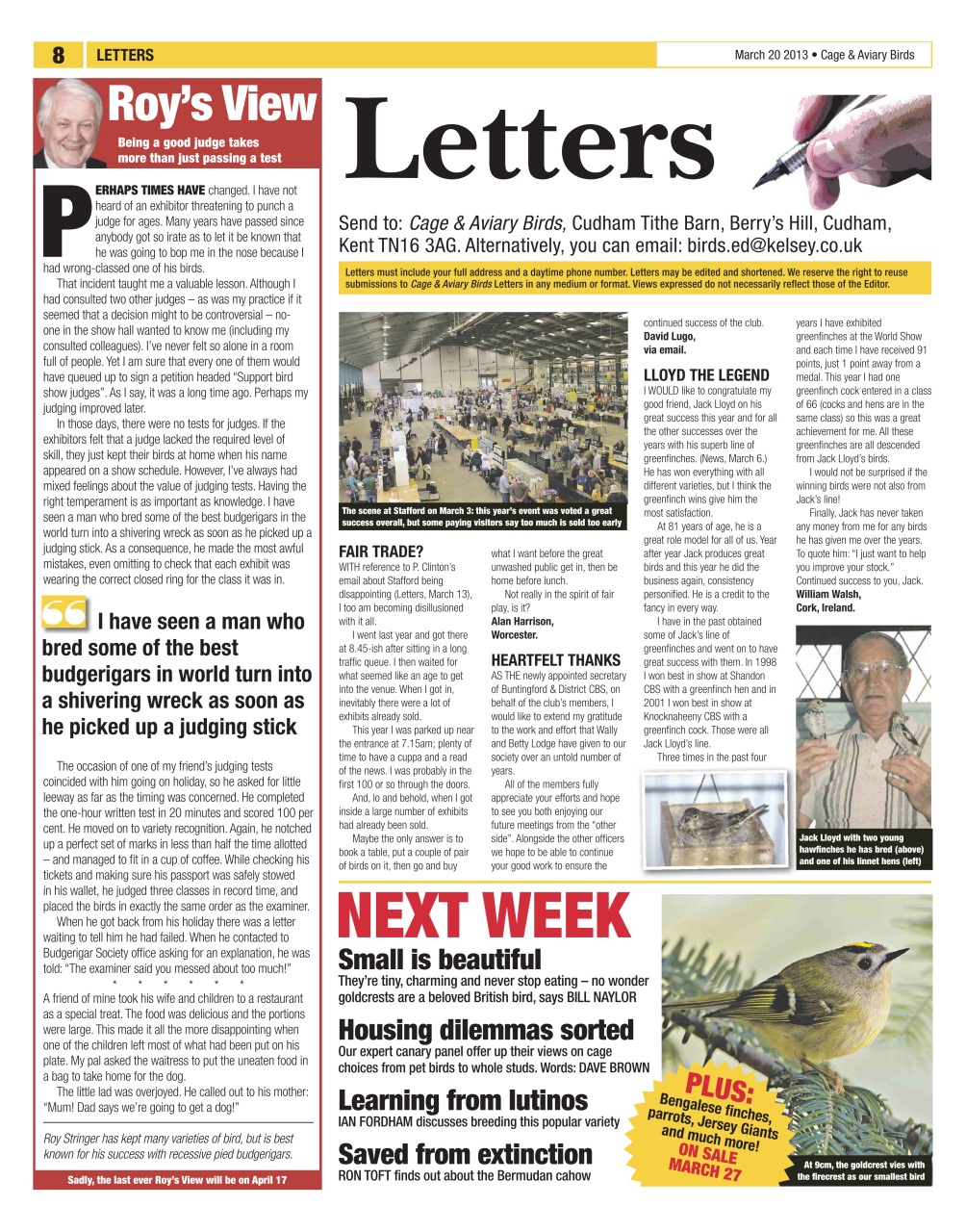 Cage & Aviary Birds Preview Pages