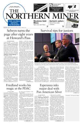 The Northern Miner issue Vol. 99 No. 5