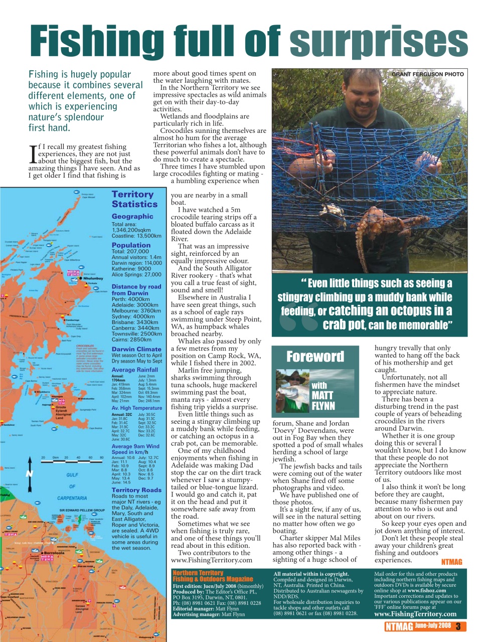 North Australian Fishing and Outdoors Magazine Preview Pages