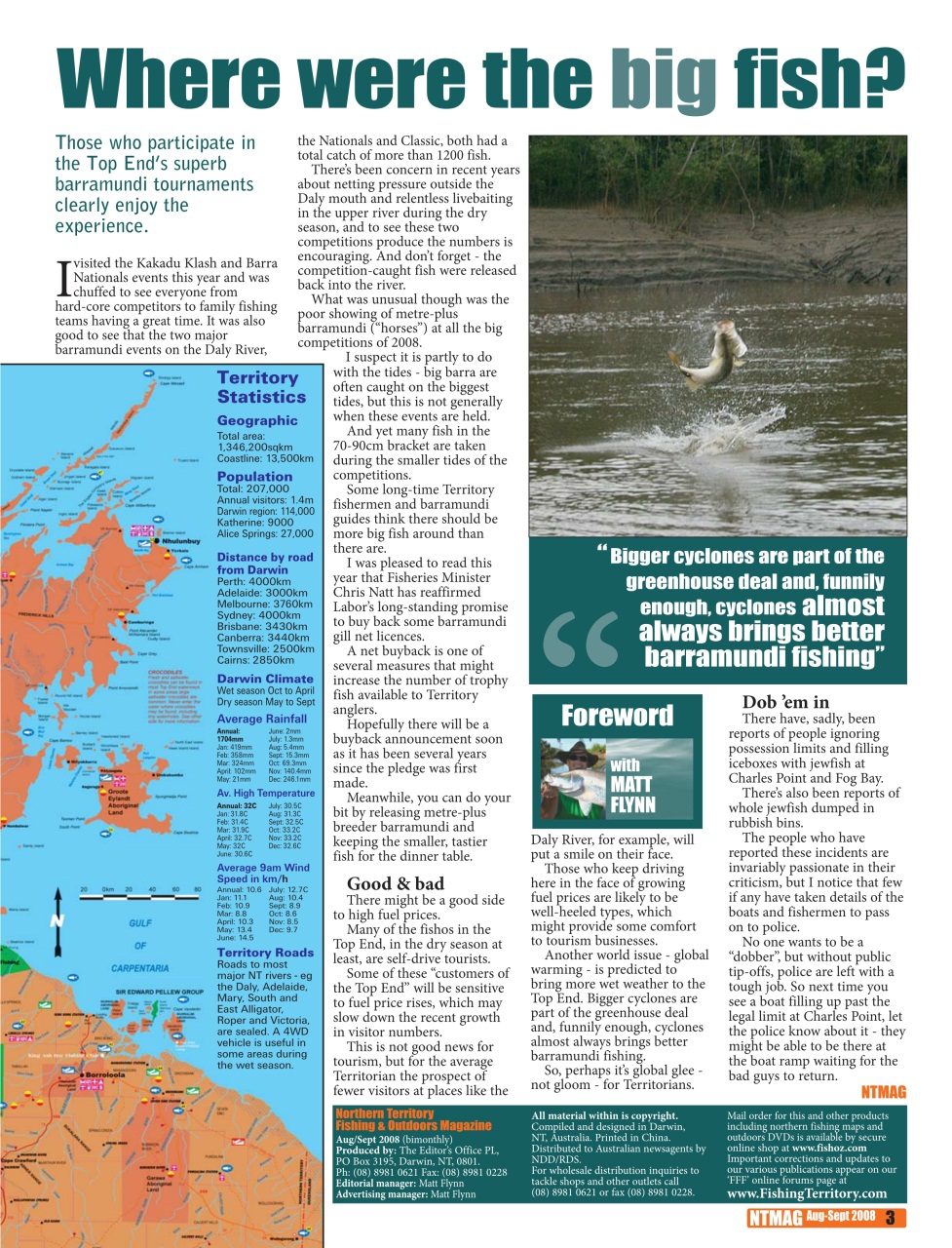 North Australian Fishing and Outdoors Magazine Preview Pages