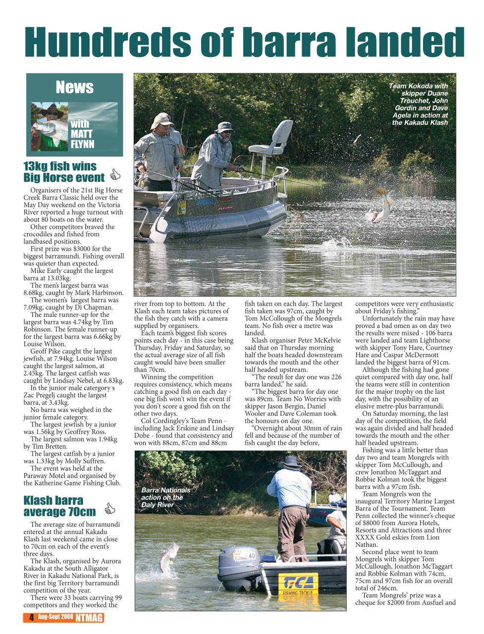 North Australian Fishing and Outdoors Magazine Preview Pages
