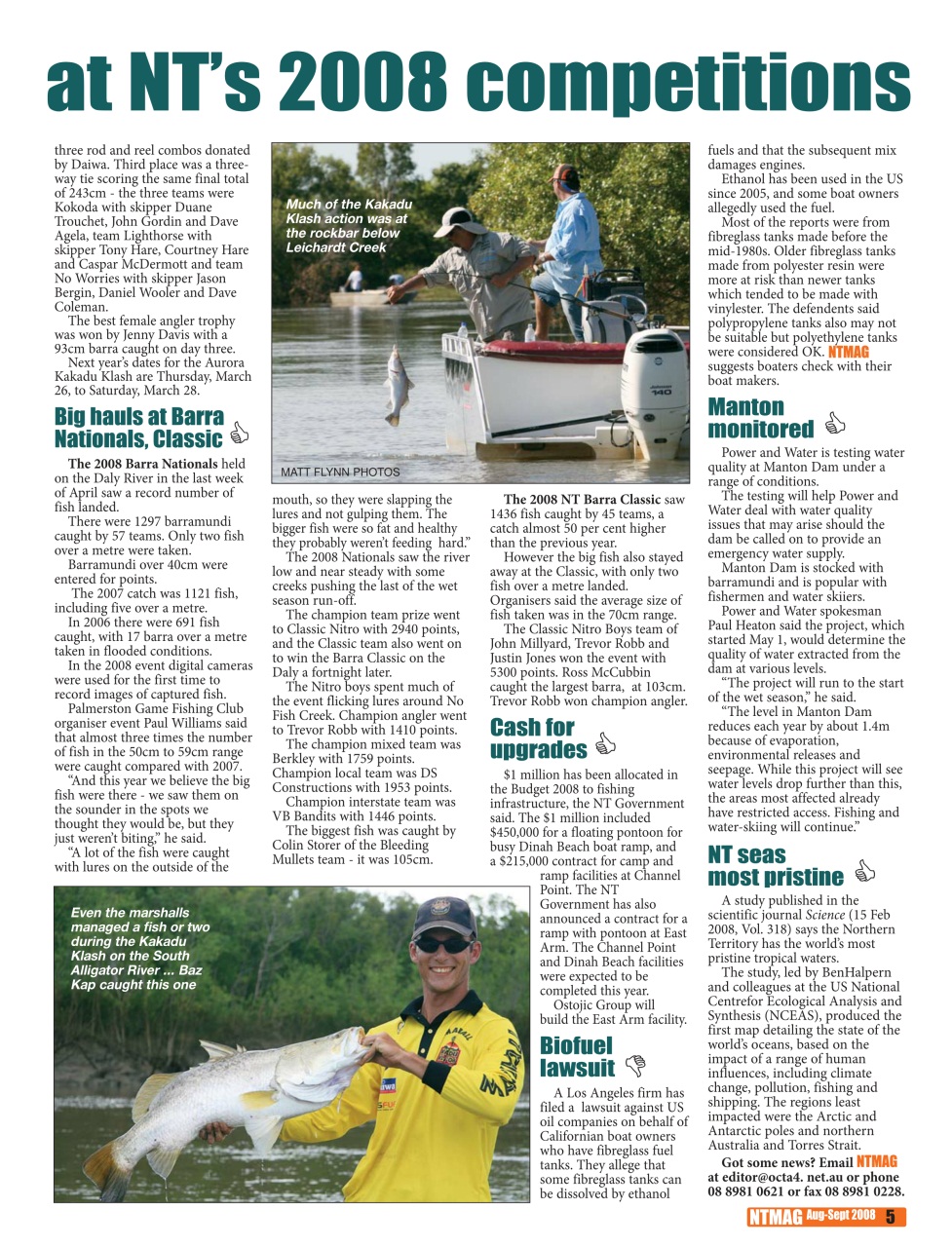 North Australian Fishing and Outdoors Magazine Preview Pages