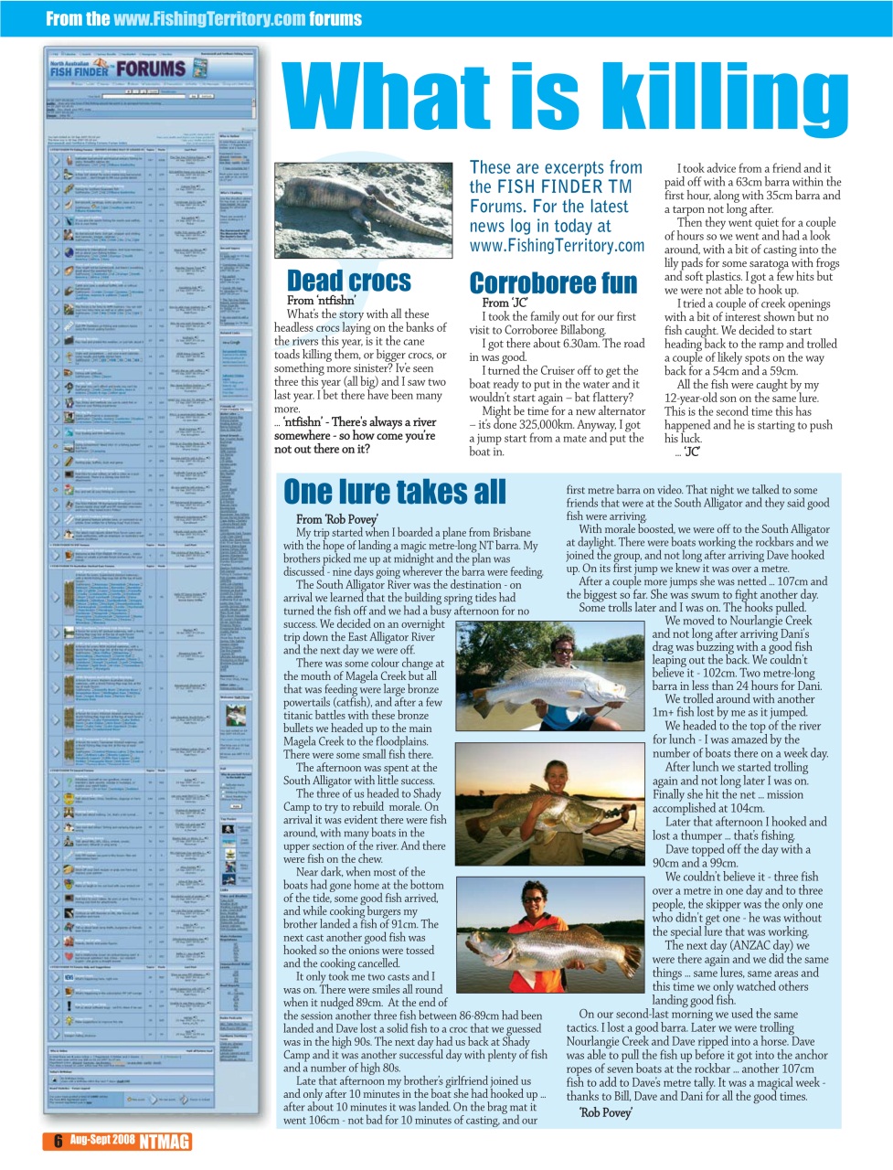 North Australian Fishing and Outdoors Magazine Preview Pages