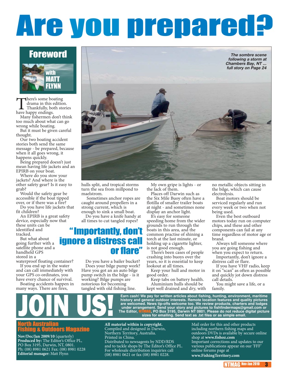 North Australian Fishing and Outdoors Magazine Preview Pages
