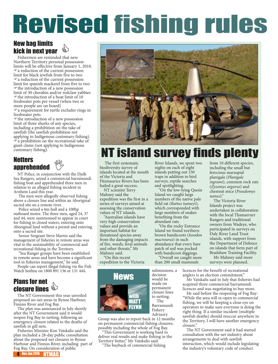 North Australian Fishing and Outdoors Magazine Preview Pages