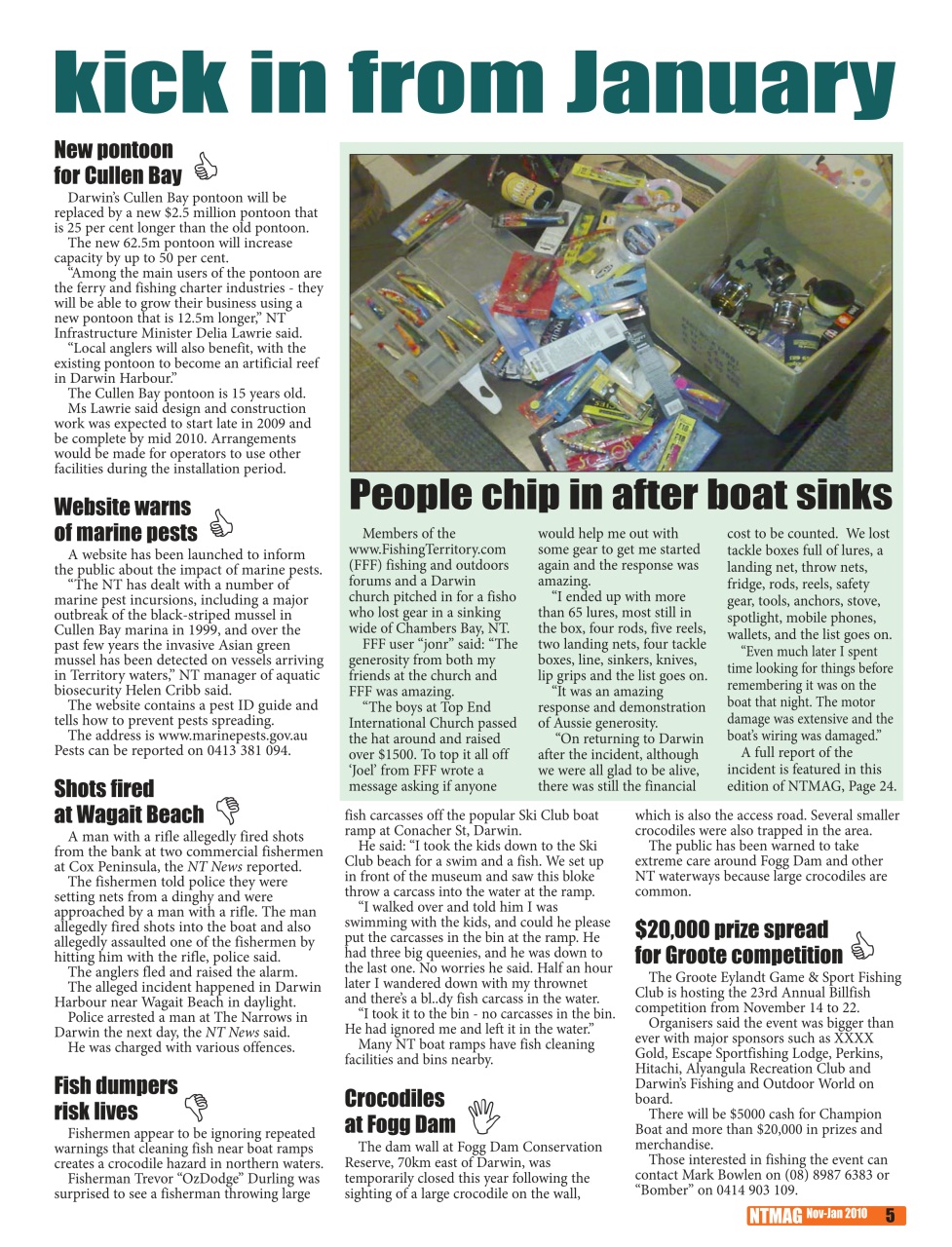 North Australian Fishing and Outdoors Magazine Preview Pages