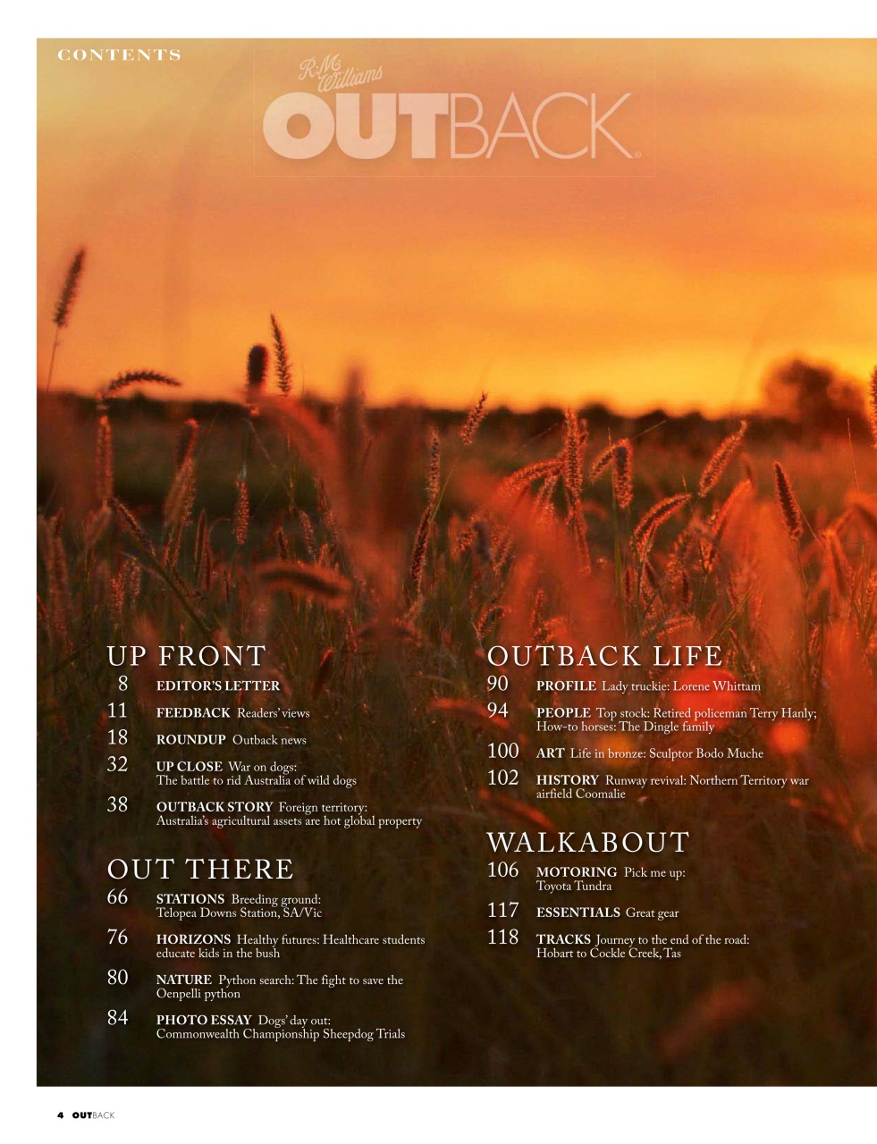OUTBACK Magazine Preview Pages