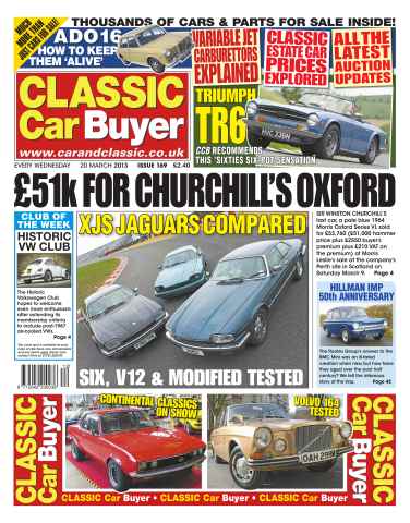 Classic Car Buyer issue CCB March 20 2013