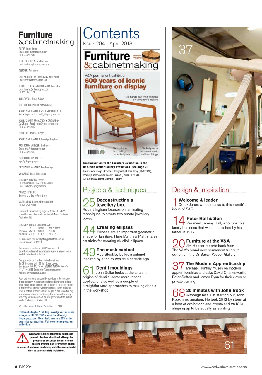 Furniture & Cabinetmaking Preview Pages