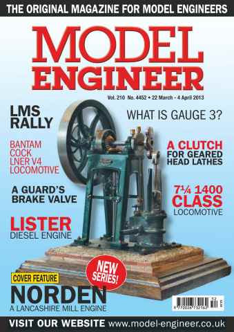 Model Engineer issue Vol. 210 No. 4452