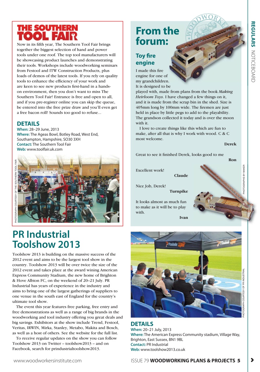 Woodworking Crafts Magazine Preview Pages