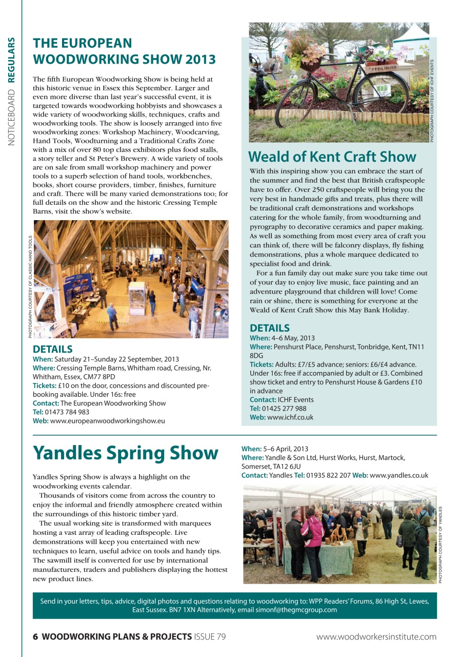 Woodworking Crafts Magazine Preview Pages