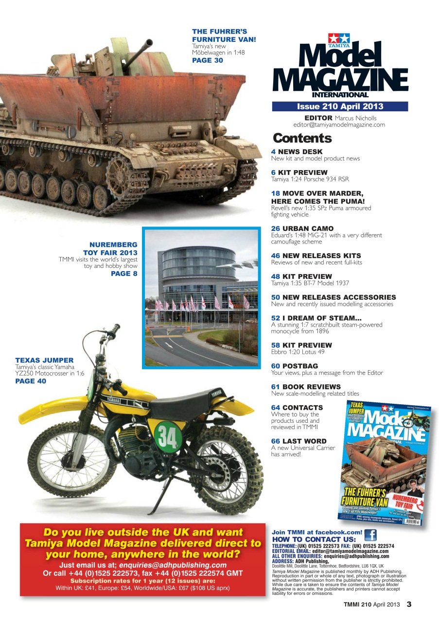 Tamiya Model Magazine Preview Pages