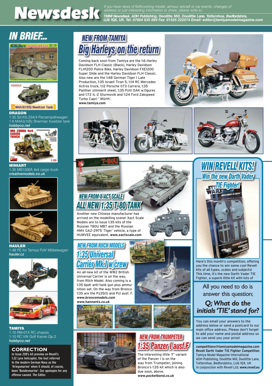 Tamiya Model Magazine Preview Pages