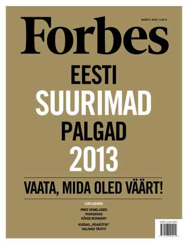 Forbes Estonia issue Forbes Mar'13