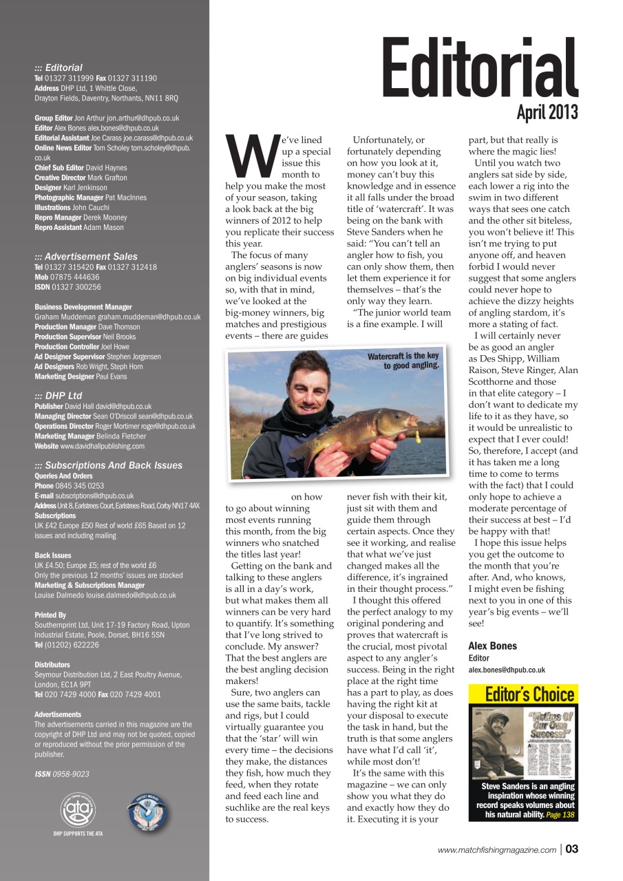 Match Fishing Preview Pages