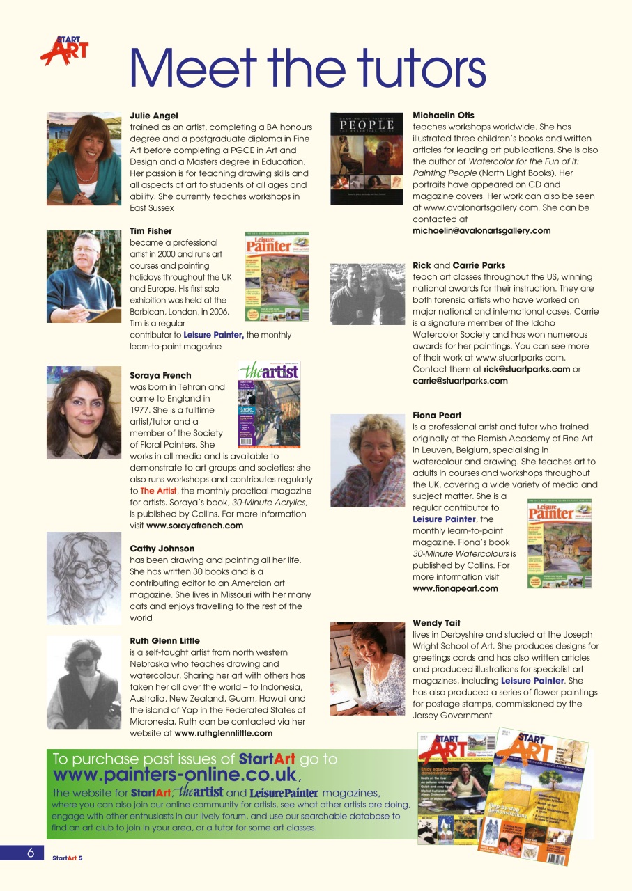 Start Art Preview Pages