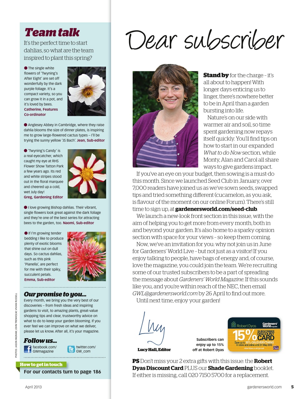 BBC Gardeners’ World Magazine Preview Pages