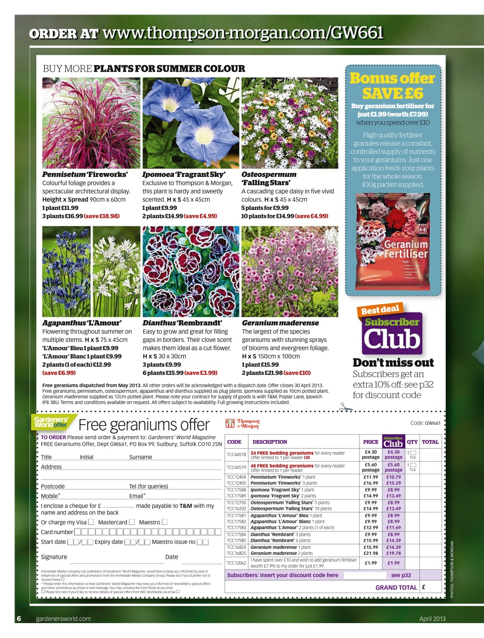 BBC Gardeners’ World Magazine Preview Pages