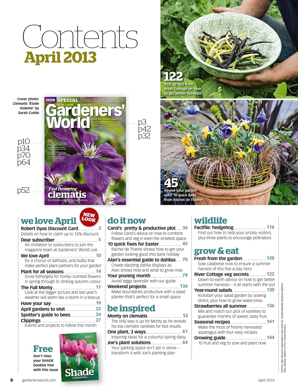 BBC Gardeners’ World Magazine Preview Pages