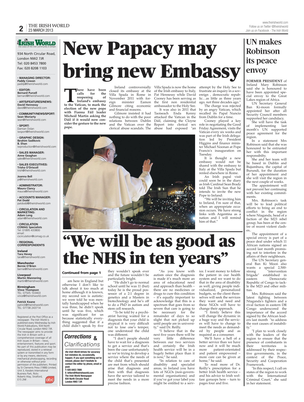 Irish World Preview Pages