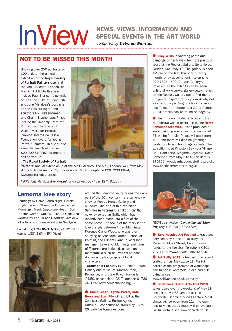 The Artist Preview Pages