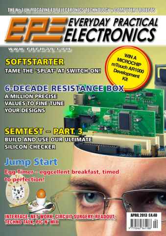 Practical Electronics issue EPE April 2013