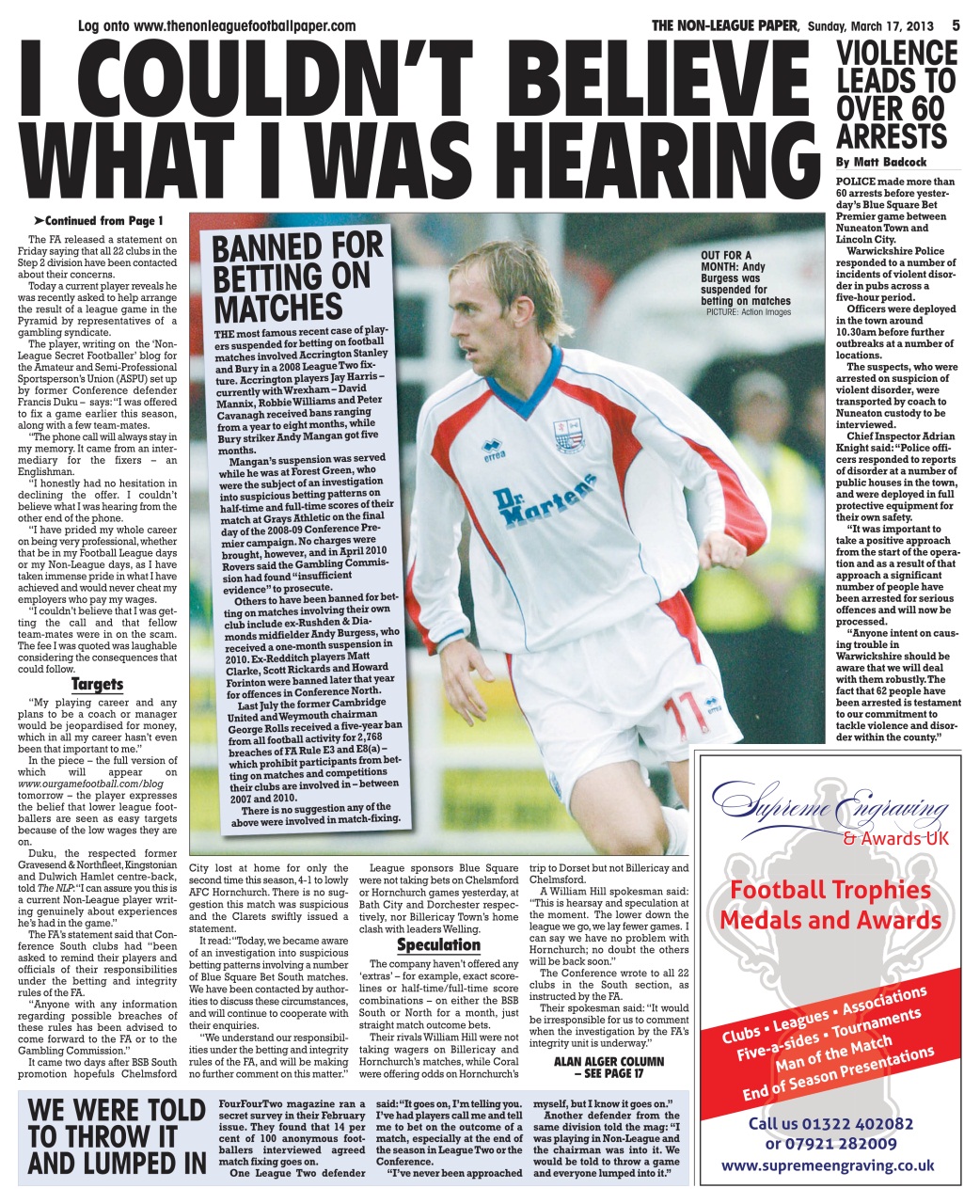 The Non-League Football Paper Preview Pages