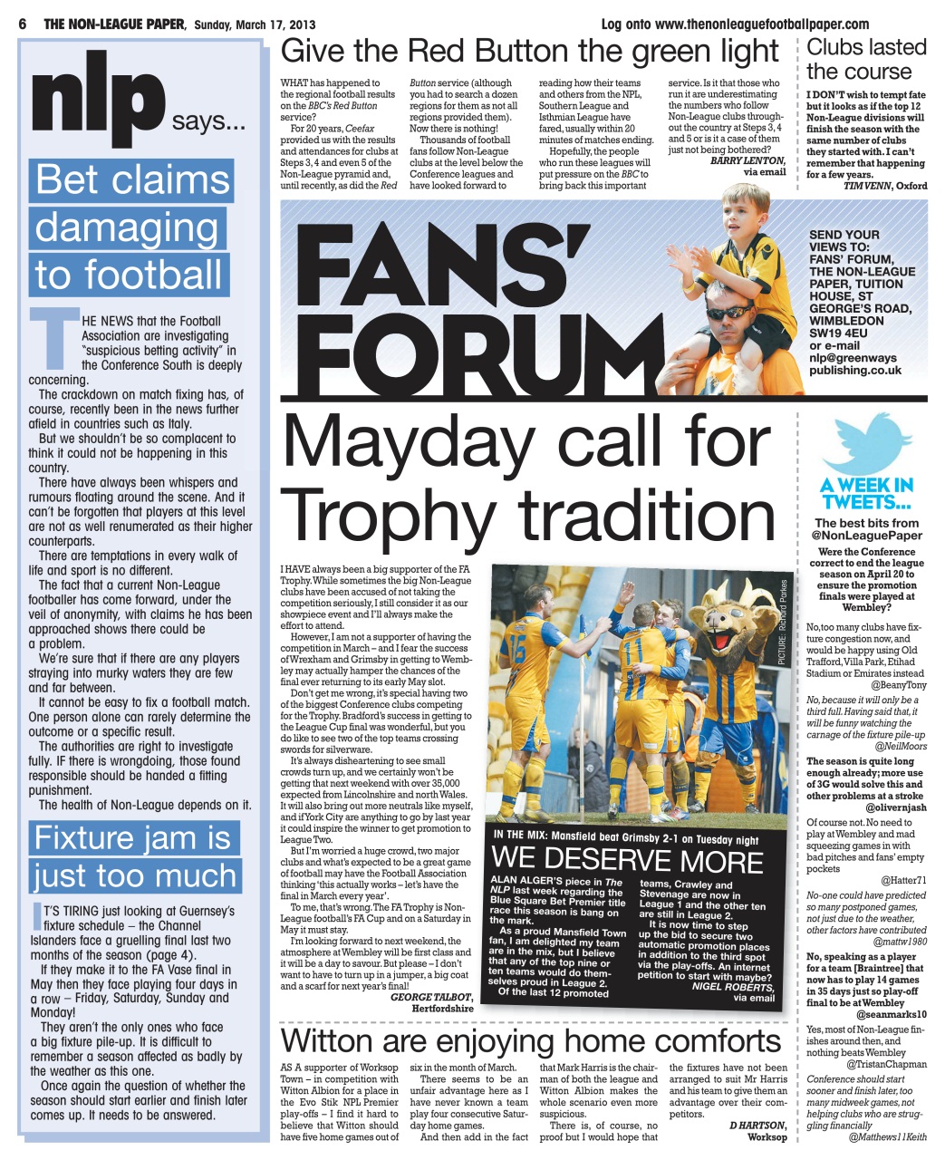 The Non-League Football Paper Preview Pages