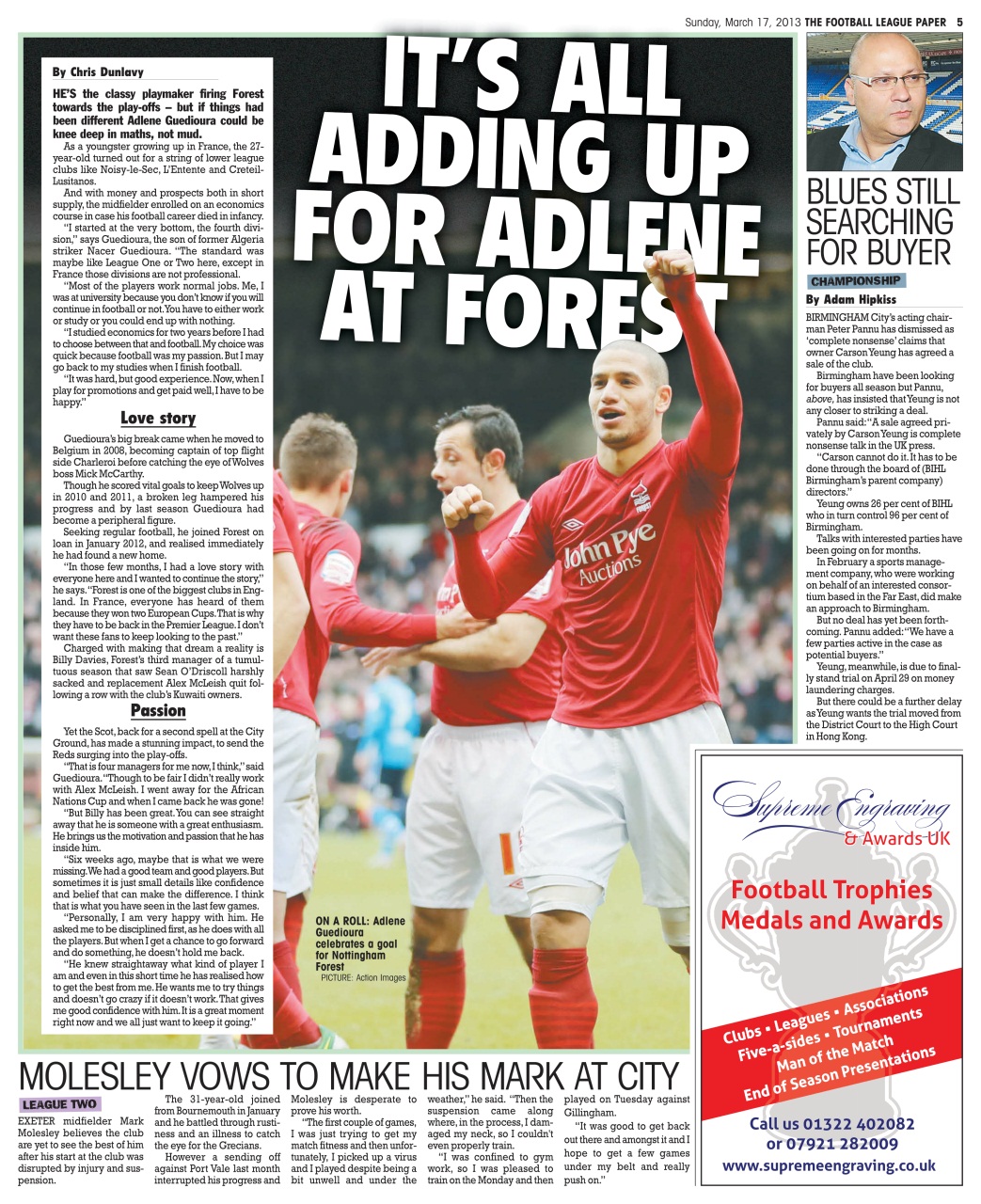 The Football League Paper Preview Pages