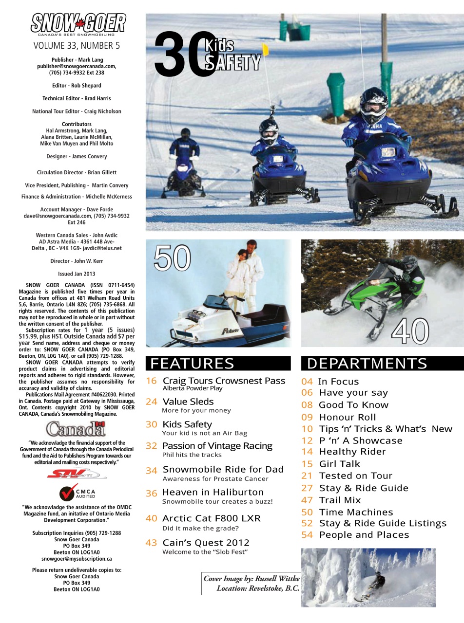 Snow Goer Canada Preview Pages