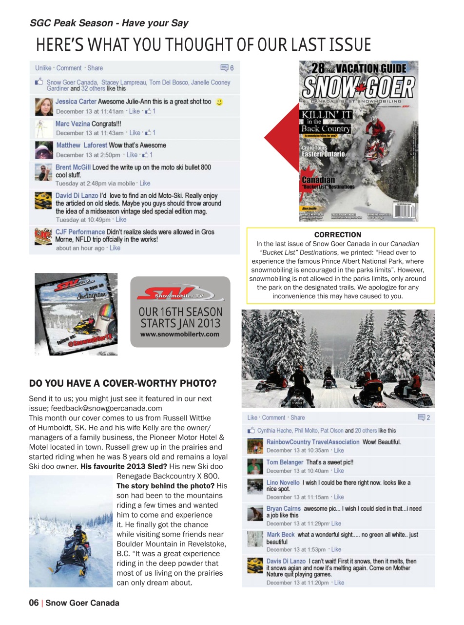 Snow Goer Canada Preview Pages